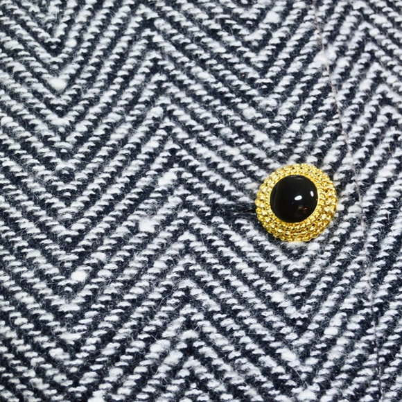 St. John by Marie Gray Herringbone Cashmere Blend Jacket  πΊπΈ US made - Picture 10 of 14